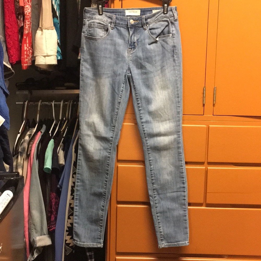 Low rise Medium wash Pacsun Skinny Jeans